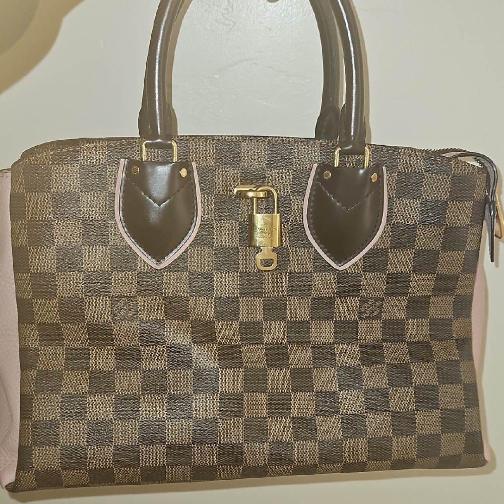 Louis Vuitton Brown and Pink Handbag